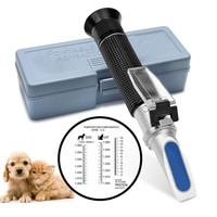 Refractómetro para la Concentración de Proteínas en Suero Sanguíneo y Gravedad Específica en Orina para Perros y Gatos, Modelo THE01517B, China