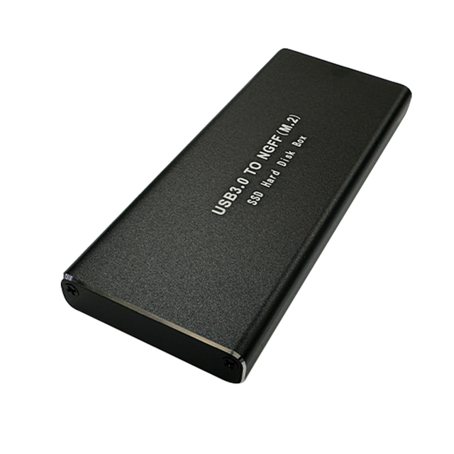 USB3.0 SATA SSD Box Aluminum Alloy M.2 NGFF Protocol Case Mobile Hard Drive Enclosure NGFF Protocol Case Mobile Hard Drive