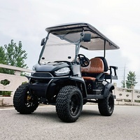 Voitures de golf électriques neuves de la marque Lesong, 4 roues, 72V 5000W, siège arrière, pliage rapide, scooter de golf
