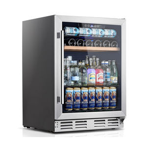 Réfrigérateur-congélateur à vin intelligent portable en acier inoxydable avec porte vitrée pour usage commercial et domestique - Product Image 2