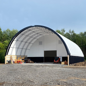 40x80ft OEM/ODM 100-150kmH Gió Tải Thép Nhà Kho Xe Máy Nơi Trú Ẩn Prefab Hội Thảo Kho Hall Hangar Để Bán - Product Image 2