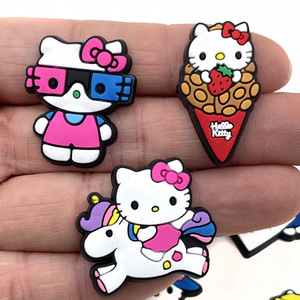 HY Charms in PVC Morbido per Scarpe con Design Sanrio <span class=keywords><strong>Hello</strong></span> Kitty, Decorazioni Personalizzate per Calzature - Product Image 3