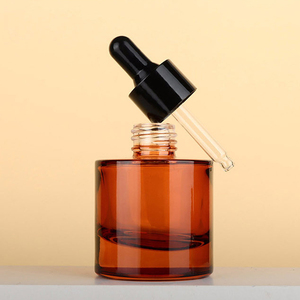 Chai nhỏ giọt hình trụ 30ml màu xanh lục nhạt, dùng đựng nước hoa và tinh dầu, có nắp cao su đen - Product Image 5