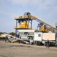Petite centrale mobile de mélange de sol stabilisé pour la construction routière