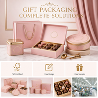 Boîte cadeau en papier rigide personnalisée pour chocolats et confiseries, boîte en carton à deux pièces avec impression CMYK et logo personnalisé