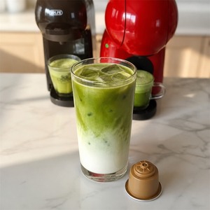 Cápsulas de Té Verde Matcha, Té Instantáneo Saludable Sin Azúcar, Empaque a Granel, Compatible con Máquinas <span class=keywords><strong>Dolce</strong></span> <span class=keywords><strong>Gusto</strong></span> - Product Image 4