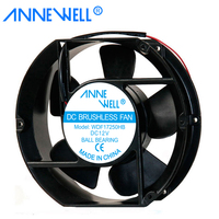 Moteur de refroidissement sans balais Durable 12V24V DC17250 haute Performance 172x50mm pour ventilateur de système de CVC de PC d'équipement industriel électronique
