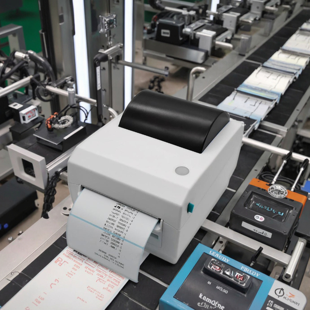 110mm Sticker Maker Machine 203dpi/300dpi Optional Auto Cutter 4 Inch Wireless Thermal Shipping Label Waybill Printer