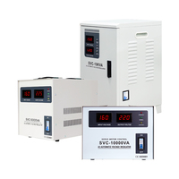 Régulateur de tension automatique à servomoteur SVC haute efficacité 5KVA 10KVA monophasé 220V pour usage domestique et industriel CE
