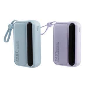 2025 nouveau HT-DX242 PD 22.5W charge rapide tout nouveau chargeur <span class=keywords><strong>Super</strong></span> rapide câbles intégrés Portable 10000mAh personnalisé Power BankTorch - Product Image 1