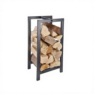 Best Selling Wrought Iron Fireplace Rack <b>Holder</b> For Firewood Rack Highest Quality Black Color <b>Log</b> Storage Rack - Product Image 1