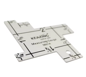 เครื่องวัดขนาดสำหรับงานถักและเย็บผ้าแบบพกพา - ไม้บรรทัดสี่เหลี่ยมขนาด 2 มม. ทนทานสำหรับงานเย็บมือและงานฝีมือ - Product Image 2