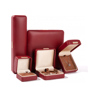 Boîte à bijoux en velours marron rose poudré, coffret de luxe double pour emballage de bijoux, boîte personnalisée en cuir avec fermeture à pression - Product Image 6