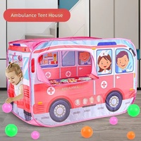 Nouvelle tente de jeu d'extérieur pliable pour enfants en forme de bus scolaire, avec porte enroulable, fermeture Velcro et support en barres d'acier, idéale pour l'été – Vente chaude