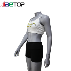 Nouveaux costumes de danse personnalisés en sublimation, bleu et noir, pour la pratique et l'entraînement, vêtements de danse, vêtements d'entraînement pour les cheerleaders - Product Image 4
