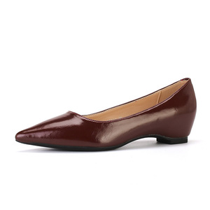 6388A <b>Pointed</b> <b>Toe</b> Ballet <b>Flats</b> Patent Leather Slip-On <b>Flat</b> Women's Shoes All Seasons Solid Color - Product Image 5