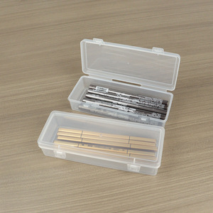Rectangular Transparent PP Plastic Storage Box 17.5cm Double Buckle Cover Stationery Fishing Gear Organizer Hardware Tool Box - Product Image 3