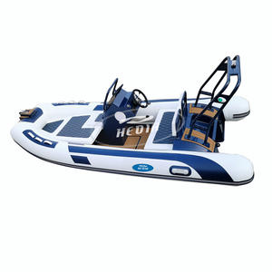 CE 14 pies-Barco de aluminio soldado, pvc, hypalon v, rib de casco de aluminio schlauchboot gomone 430 - Product Image 1