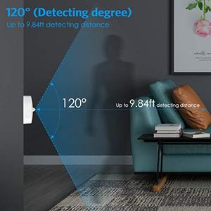 ضوء ليلي يعمل بالحركة 2700 كلفن أبيض دافئ ناعم يعمل ببطارية AAA تركيب لاصق لغرفة النوم والمطبخ والسلالم والممر والمرآب - Product Image 4