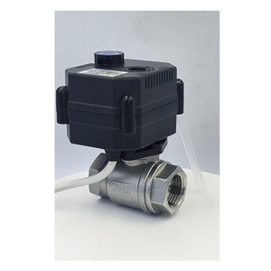 Válvula de bola mini Flomarvel FH-S FH-MO IP67 de 3 hilos y 2 puntos de control, latón SS304 UPVC, 12V 24V 110V 120V 220V, DN8 DN10 DN15 DN20 DN25 DN32 - Product Image 2
