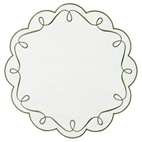 Set de table rond en lin brodé, serviette de table en dentelle, dessous de verre moderne et minimaliste résistant à la chaleur pour hôtels haut de gamme et restaurants occidentaux