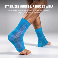 3093 #   Manchon de compression respirant en tricot pour cheville, chaussette de soutien élastique pour la course et le basketball, attelle de cheville sportive
