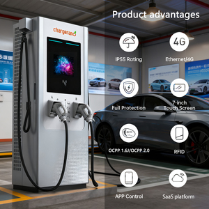 Station de recharge rapide pour véhicules électriques 60KW 480KW à montage au sol avec double pistolet Evse commercial CCS1 CCS2 CHAdeMO DC - Product Image 2