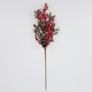 Decoración Navideña Natural y Artificial: Ramas <span class=keywords><strong>de</strong></span> Pino con Bayas Rojas y Nieve Artificial para Árboles <span class=keywords><strong>de</strong></span> Navidad, Proveedor y Fabricante - Product Image 5