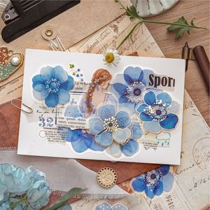 สติกเกอร์ PET แบบปั๊มร้อน 40 ชิ้นต่อแพ็คเกจ ลายดอกไม้และลวดลาย<span class=keywords><strong>ดอกไม้</strong></span> พร้อมตกแต่งแบบผสมสีน้ำ - Product Image 4