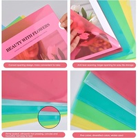AFFISURE-Carpeta de plástico transparente para documentos, carpeta de bolsillo de copia segura, tipo L, tamaño de las letras US, fundas de papel A4, carpetas en transparente