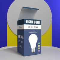 Boîte d'emballage pour ampoule LED cylindrique personnalisée, boîte en papier pour ampoule, boîte pour électronique grand public