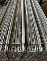 Meilleur prix pour treillis métallique expansé, treillis nervuré pour ciment, treillis nervuré galvanisé de 3/8'' de profondeur pour la construction