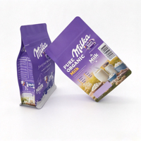Sachet de café à fond plat mat imprimé sur mesure, qualité alimentaire, avec valve, emballage thermoscellable