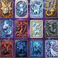 Carte de collection en métal gaufrée Pokémon 30ème Anniversaire, finition premium, ensemble cadeau en gros pour jeu de société