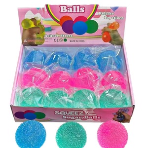 Balle anti-stress en TPR arc-en-ciel de 6 cm, jouet souple à montée lente, type mochi, pour enfants et adultes - Product Image 1