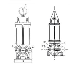 Non-Clogging 50WQ Wastewater <b>Pump</b> with 100mm Large Solid Passage & Imported Bearing - Product Image 6