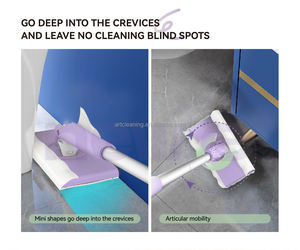 2023 lingettes mains libres et chiffon de remplacement vadrouille paresseux mini bureau verre nettoyage petite taille vadrouille pour salle de bain - Product Image 5