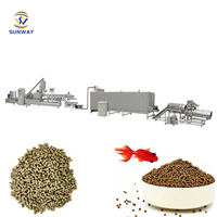 Fabricant de machines d'extrusion d'aliments pour poissons aquatiques, ligne de production de granulés d'aliments pour poissons tilapia, équipement de fabrication de granulés.