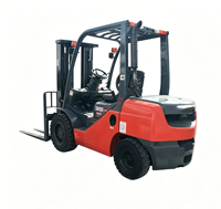 Chariot élévateur diesel chinois 8F modèle 3 tonnes, mât tri-sectionnel de 4,5 mètres, déplaceur latéral hydraulique, pneus pleins, positionnement précis, Isuzu