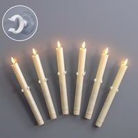 Bougies LED longues, bougies électroniques, lampe sans fumée, télécommande, décorations pour festivals, fêtes, anniversaires.