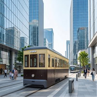 SMEST Tranvía Turístico Eléctrico Retro, Potencia Personalizada, Límite de Velocidad de 60 km/h, para Calle Comercial