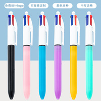 Stylo Bille Multicolore 4 Couleurs Nouveauté Matière Plastique 4 en 1 Recharge Promotionnel Stylo Bille Multicolore Avec Quatre Couleurs d'Encre