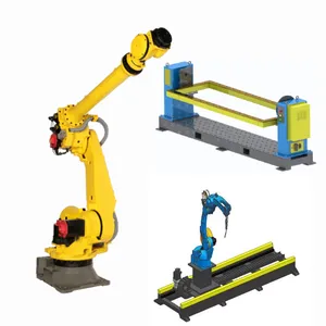 Welding Robot Equipment Machine FANUC M-10IA/12 Mechanical Arm With MAG Welding Robot And Positioner For Aluminium Spot Welding