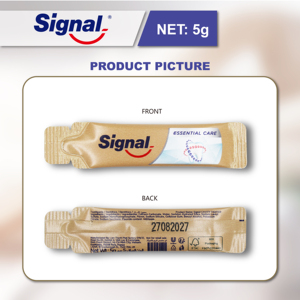 <span class=keywords><strong>Signal</strong></span> <span class=keywords><strong>Dentifrice</strong></span> Sachet 5g - Vente en gros Personnalisé Blanchissant Voyage Hôtel Protection Contre les Caries Fluorure Éco Unilever - Product Image 3