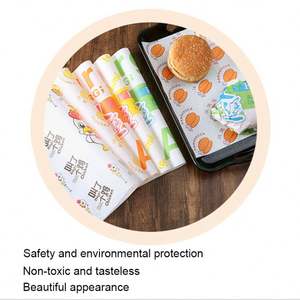 Papier alimentaire personnalisé pour sandwichs avec logo, papier d'emballage pour hamburgers - Product Image 3