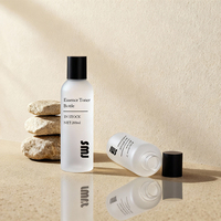 Offre Spéciale – Bouteille de 200 ml en verre dépoli pour toner avec bouchon supérieur, flacon de 100 ml pour soins de la peau, flacons de sérum pour émulsion et lotion