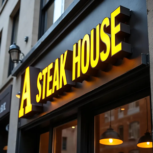 LC dấu hiệu tùy chỉnh ngoài trời thép không gỉ 3D chiếu sáng thư dẫn đăng ký cho cửa hàng cắt tóc - Product Image 6