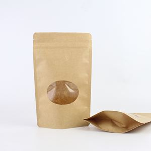 Sac en papier kraft personnalisé emballage alimentaire de fruits séchés sachets de noix d'arachide et de pin sachets de noix de cajou mixtes de noix de cajou pochette debout à fermeture éclair - Product Image 3