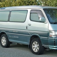 Pare-pluie de fenêtre pour Toyota HiAce 1989-2021 Van, en acrylique, teinte foncée, à coller, 2 pièces