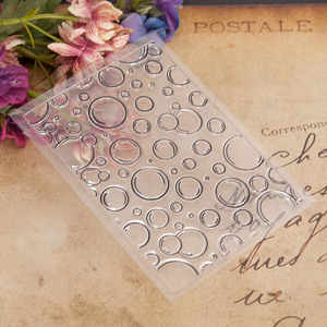 Creatieve stijl Bubble transparante TPR-stempel Grote achtergrondstempel voor journaling en kaartdecoratie - Product Image 4